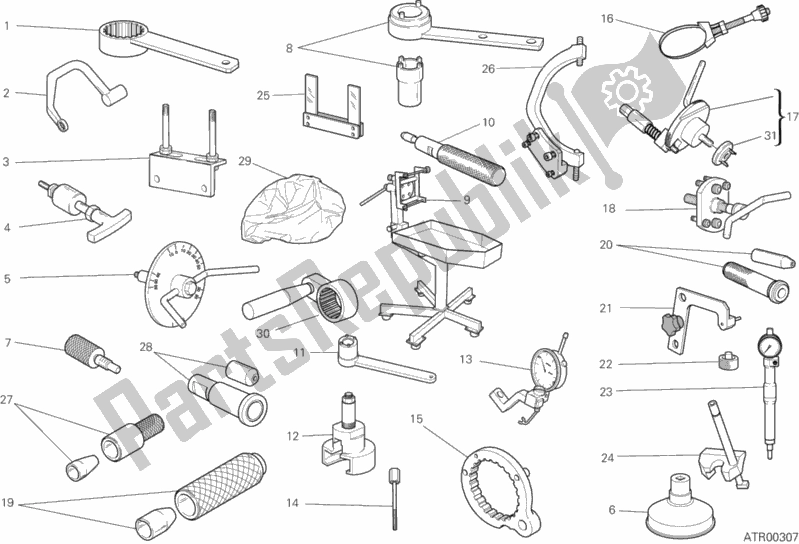 Toutes les pièces pour le Outils De Service D'atelier, Moteur du Ducati Monster 795 EU Thailand 2013